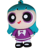 3D PVC Figure Keychain - Powerpuff Girls - Bunny Purple Dress Variant 2