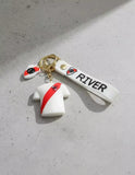 3D PVC Figure Keychain - Football Club - River Plate Home Jersey