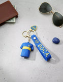 3D PVC Figure Keychain - Football Club - Boca Juniors Home Jersey