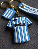3D PVC Figure Keychain - Football Club - Racing Club Home Jersey