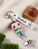 3D PVC Figure Keychain - Football Club - Goalkeeper Holding Glove Medal