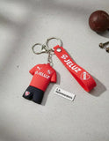 3D PVC Figure Keychain - Football Club - Independiente Home Kit