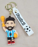 3D PVC Figure Keychain - Football Club - Messi Holding Trophy And Ball