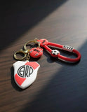 3D PVC Figure Keychain - Football Club - River Plate Club Emblem