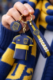 3D PVC Figure Keychain - Clubes De Futbol Boca - Blue Yellow Football Jersey