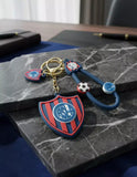 3D PVC Figure Keychain - Clubes De Futbol San Lorenzo Escudo - ASL DE Club Crest