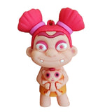 3D PVC Figure Keychain - Croods - Sandy Holding Punch Monkey
