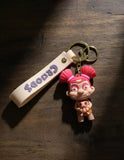 3D PVC Figure Keychain - Croods - Sandy Holding Punch Monkey