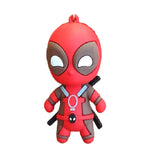 3D PVC Figure Keychain - Marvel - Deadpool Chibi Classic Suit