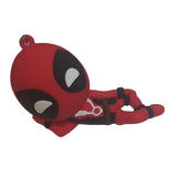 3D PVC Figure Keychain - Marvel - Chibi Deadpool Relaxed