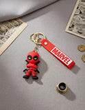 3D PVC Figure Keychain - Deadpool Superheroes - Chibi Deadpool Arms Crossed