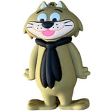 3D PVC Figure Keychain - Don Gato Y Su Pandilla - Top Cat Black Tie