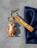 3D PVC Figure Keychain - Don Gato Y Su Pandilla - Fancy-fancy White Scarf