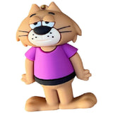 3D PVC Figure Keychain - Don Gato Y Su Pandilla - Benny The Ball Purple Shirt