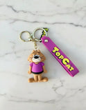 3D PVC Figure Keychain - Don Gato Y Su Pandilla - Benny The Ball Purple Shirt