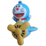 3D PVC Figure Keychain - Doraemon - On Airplane
