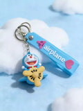3D PVC Figure Keychain - Doraemon - On Airplane