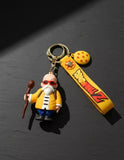 3D PVC Figure Keychain - Dragon Ball Z - Master Roshi With Staff