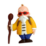 3D PVC Figure Keychain - Dragon Ball Z - Master Roshi With Staff