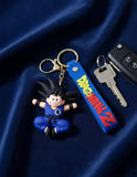 3D PVC Figure Keychain - Dragon Ball Z - Kid Goku Flying Blue Gi