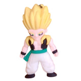 3D PVC Figure Keychain - Dragon Ball Z - Chibi Gotenks Super Saiyan Variant 2