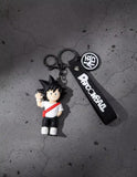 3D PVC Figure Keychain - Dragon Ball Z - Goku High School Waving