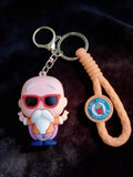 3D PVC Figure Keychain - Dragon Ball Z - Chibi Master Roshi Sunglasses