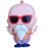 3D PVC Figure Keychain - Dragon Ball Z - Chibi Master Roshi Sunglasses