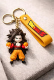3D PVC Figure Keychain - Dragon Ball Z - Goku Super Saiyan 4 Dragon Balls
