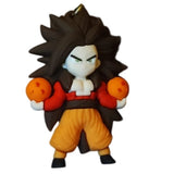 3D PVC Figure Keychain - Dragon Ball Z - Goku Super Saiyan 4 Dragon Balls