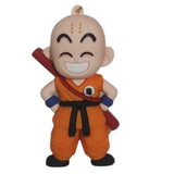 3D PVC Figure Keychain - Dragon Ball Z - Chibi Krillin Power Pole