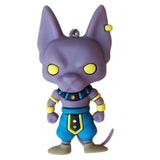 3D PVC Figure Keychain - Dragon Ball Z - Chibi Beerus Iconic Outfit
