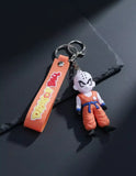 3D PVC Figure Keychain - Dragon Ball Z - Chibi Krillin Orange Gi