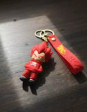 3D PVC Figure Keychain - Dragon Ball Z - Vegeta Red Skull Hoodie