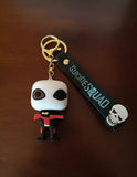 3D PVC Figure Keychain - Escuadrón Suicida Superheroes - Chibi Deadshot Holding Rifle
