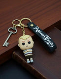3D PVC Figure Keychain - Familia Addams Adams - Pugsley Addams Grumpy Pose