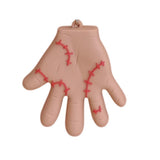 3D PVC Figure Keychain - Familia Addams Adams - Thing Stitched Hand