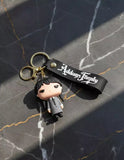 3D PVC Figure Keychain - Familia Addams Adams - Wednesday Nevermore Uniform
