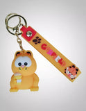 3D PVC Figure Keychain - Garfield - Holding Coffee Cup