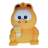 3D PVC Figure Keychain - Garfield - Holding Coffee Cup