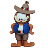 3D PVC Figure Keychain - Garfield - Sombrero Mustache Vest