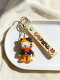 3D PVC Figure Keychain - Garfield - Cowboy