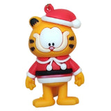 3D PVC Figure Keychain - Garfield - Santa Outfit