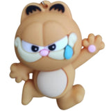 3D PVC Figure Keychain - Garfield - Angry Running Tear