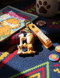 3D PVC Figure Keychain - Garfield - Odie Holding Hands