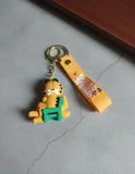3D PVC Figure Keychain - Garfield - Sitting In Green Chair