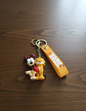 3D PVC Figure Keychain - Garfield - Odie Holding Heart