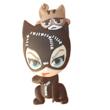 3D PVC Figure Keychain - DC Comics - Catwoman Crouching Grumpy Cat