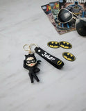 3D PVC Figure Keychain - Gatubela Superheroes - Chibi Catwoman Posing Catsuit