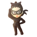 3D PVC Figure Keychain - DC Comics - Chibi Catwoman Posing Catsuit